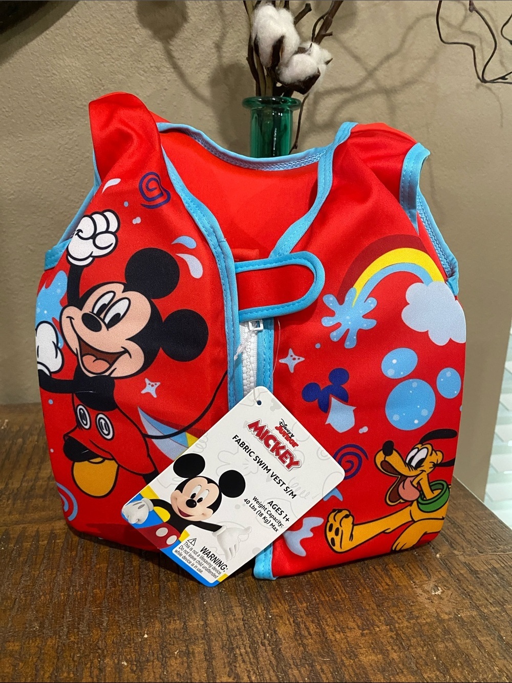 Disney Mickey Mouse Swim Vest, new!